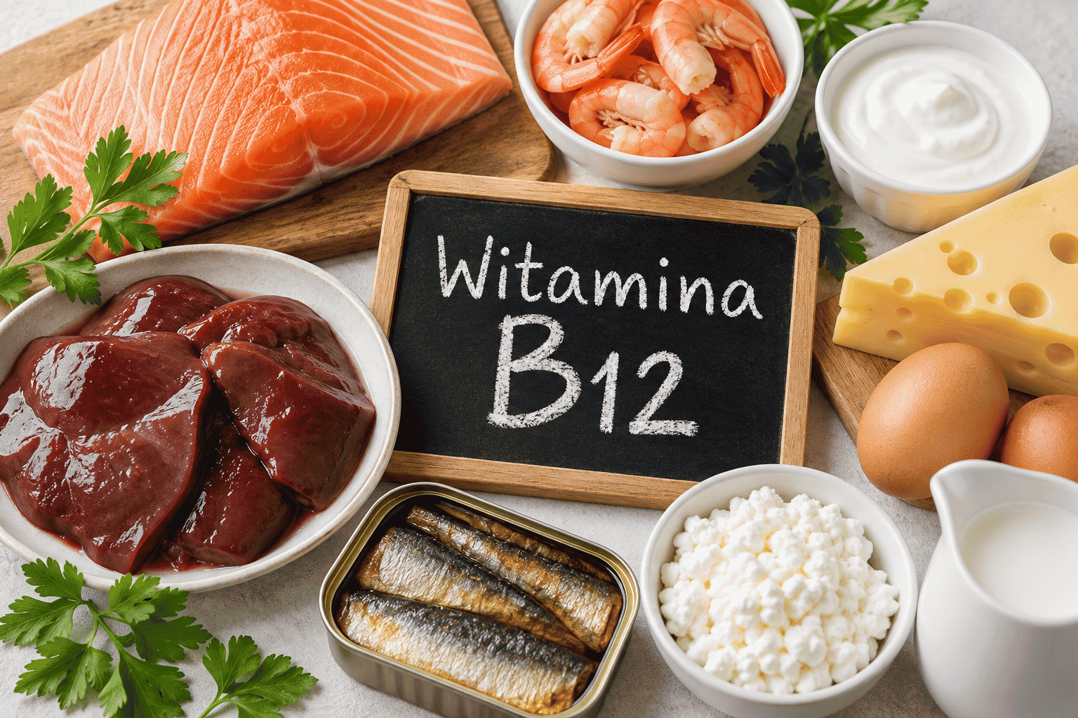 Niedobór witaminy B12 - objawy, źródła i badanie krwi
