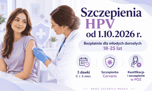 Bezpłatne szczepienie HPV dla dorosłych 18-25 lat